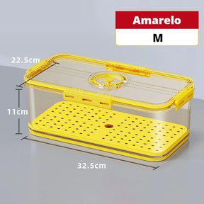 Organizador de Geladeira com Tampa e Marcador de Data KBN