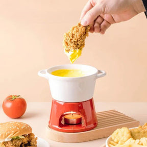 Panela de Fondue de Queijo e Chocolate de Cerâmica KBN