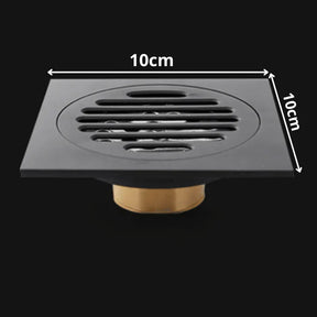 Ralo de Banheiro 10x10 Anti-Odor Preto KBN