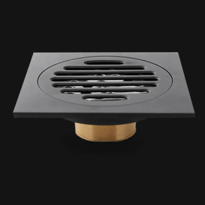 Ralo de Banheiro 10x10 Anti-Odor Preto KBN