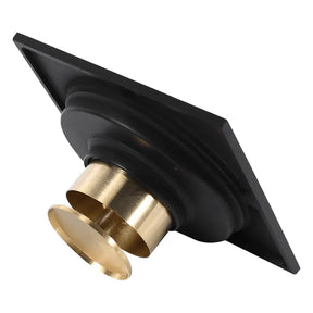 Ralo de Banheiro 10x10 Anti-Odor Preto KBN