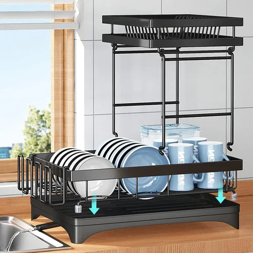Organizador e Escorredor de Pratos e Talheres KBN Organize Home