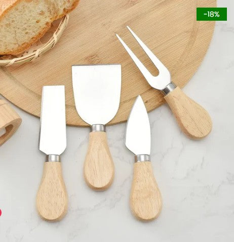 Kit de Utensílios com Alça de Madeira da KBN WoodTouch