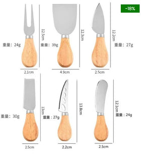 Kit de Utensílios com Alça de Madeira da KBN WoodTouch