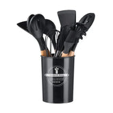 Kit de Utensílios para Cozinha - Conjunto Completo 11 Peças KBN WoodTouch