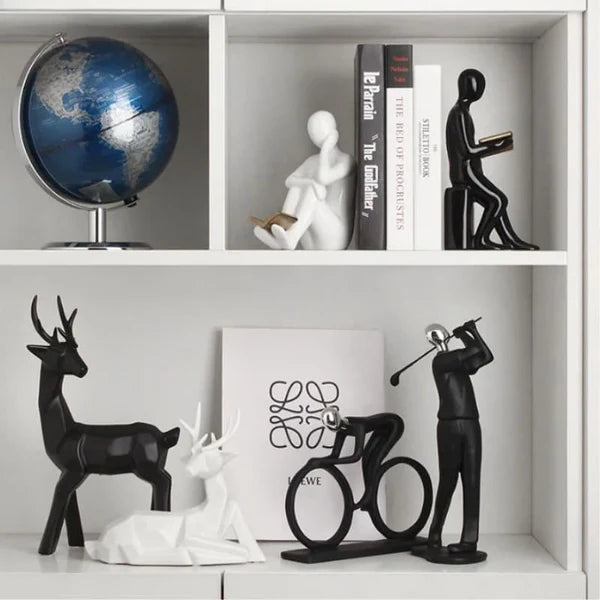 Aparador de Livros em Cerâmica Decorativo para Escritório e Estante KBN
