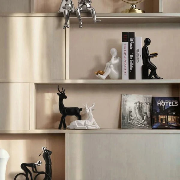 Aparador de Livros em Cerâmica Decorativo para Escritório e Estante KBN