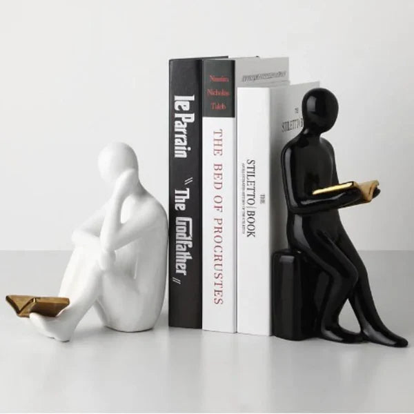 Aparador de Livros em Cerâmica Decorativo para Escritório e Estante KBN