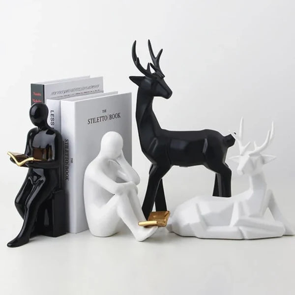 Aparador de Livros em Cerâmica Decorativo para Escritório e Estante KBN