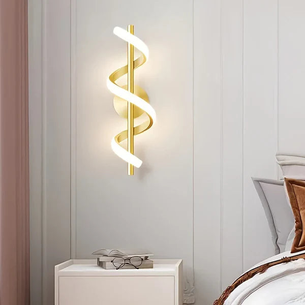 Arandela Espiral LED com 3 Cores para Quarto Sala e Corredor KBN