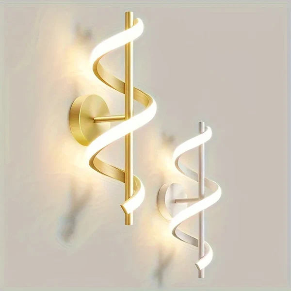 Arandela Espiral LED com 3 Cores para Quarto Sala e Corredor KBN