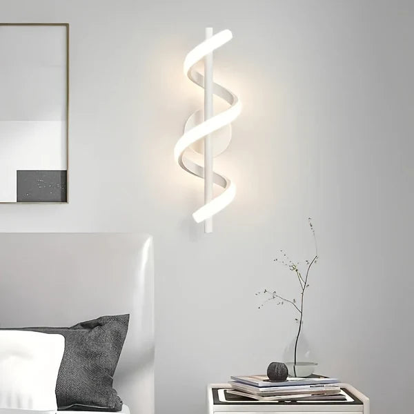 Arandela Espiral LED com 3 Cores para Quarto Sala e Corredor KBN