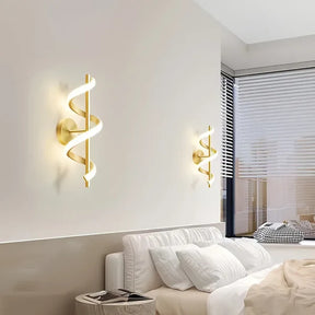 Arandela Espiral LED com 3 Cores para Quarto Sala e Corredor KBN