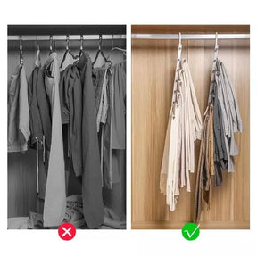 Cabide Organizador de Calças 6 em 1 para Guarda-Roupa KBN
