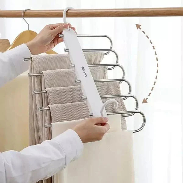 Cabide Organizador de Calças 6 em 1 para Guarda-Roupa KBN