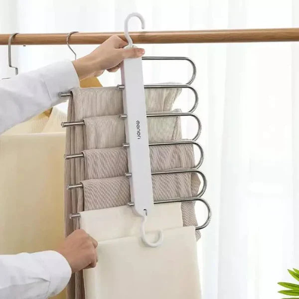 Cabide Organizador de Calças 6 em 1 para Guarda-Roupa KBN