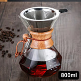 Cafeteira Manual de Vidro Borossilicato com Design Diamante KBN