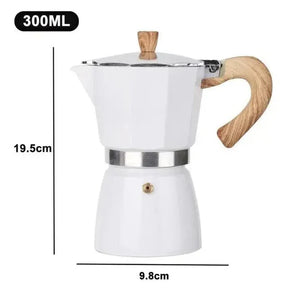 Cafeteira Moka de Alumínio com Cabo de Madeira para Café Espresso KBN