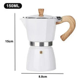 Cafeteira Moka de Alumínio com Cabo de Madeira para Café Espresso KBN