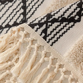 Capa de Sofá Estilo Boho em Algodão e Linho com Design 3d KBN