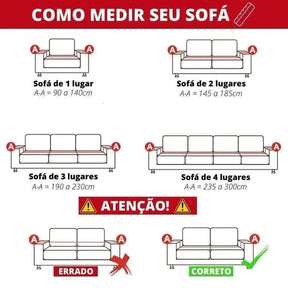 Capa de Sofá Premium à Prova de Água e Anti-Arranhões Cinza Azulado KBN