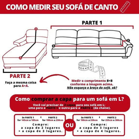 Capa para Sofá Suede Cinza Escuro Impermeável KBN