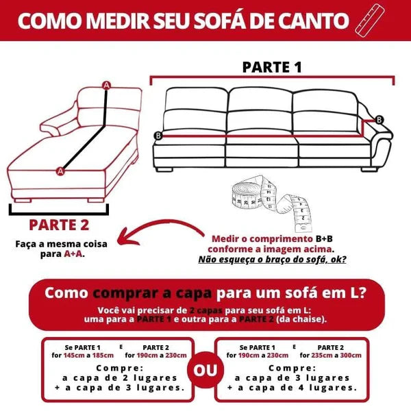 Capa para Sofá Suede Cinza Escuro Impermeável KBN