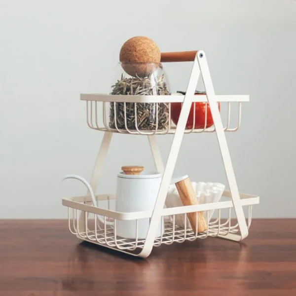 Cesta de Fruta 2 Andares Fruteira de Mesa KBN