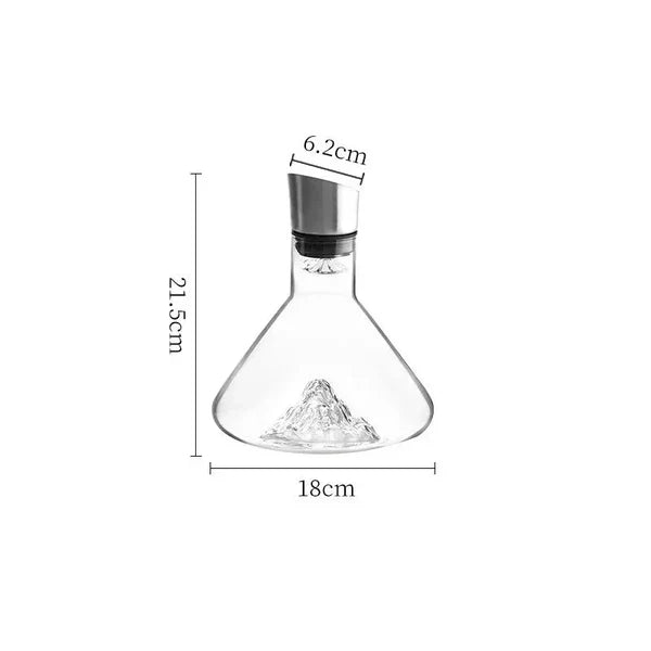 Decanter de Cristal Iceberg Feito à Mão para Bar e Bebidas KBN