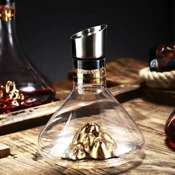 Decanter de Cristal Iceberg Feito à Mão para Bar e Bebidas KBN