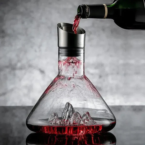 Decanter de Cristal Iceberg Feito à Mão para Bar e Bebidas KBN