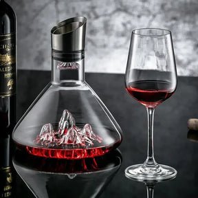 Decanter de Cristal Iceberg Feito à Mão para Bar e Bebidas KBN