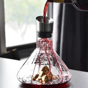 Decanter de Cristal Iceberg Feito à Mão para Bar e Bebidas KBN