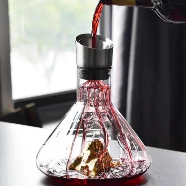 Decanter de Cristal Iceberg Feito à Mão para Bar e Bebidas KBN