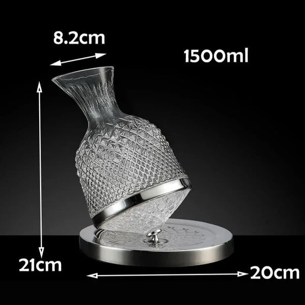 Decanter de Vinho de Vidro Cristal 1500ml para Aeração KBN