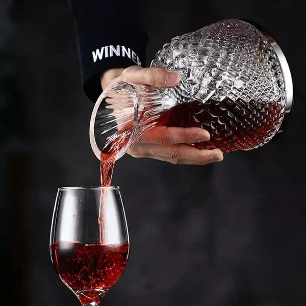 Decanter de Vinho de Vidro Cristal 1500ml para Aeração KBN