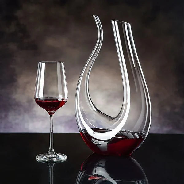 Decanter de Vinho de Vidro em Formato de Cisne 1500ml KBN