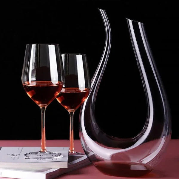 Decanter de Vinho de Vidro em Formato de Cisne 1500ml KBN