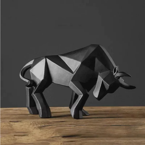 Decoração de Mesa de Resina Estátua Touro KBN