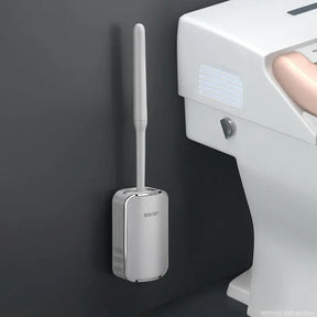 Escova Sanitária de Silicone com Suporte para Banheiro KBN