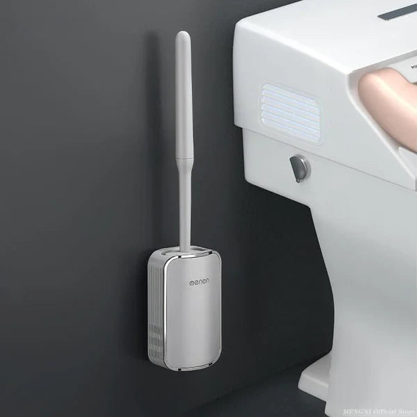 Escova Sanitária de Silicone com Suporte para Banheiro KBN