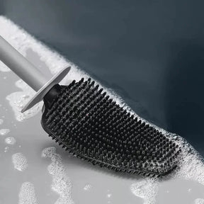 Escova Sanitária de Silicone com Suporte para Banheiro KBN