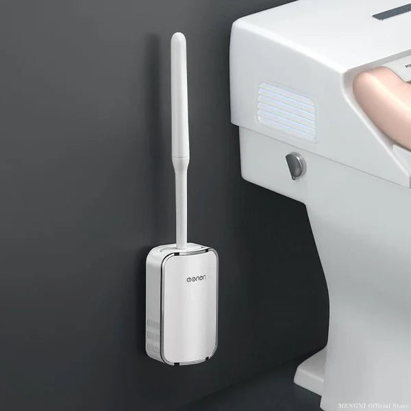 Escova Sanitária de Silicone com Suporte para Banheiro KBN