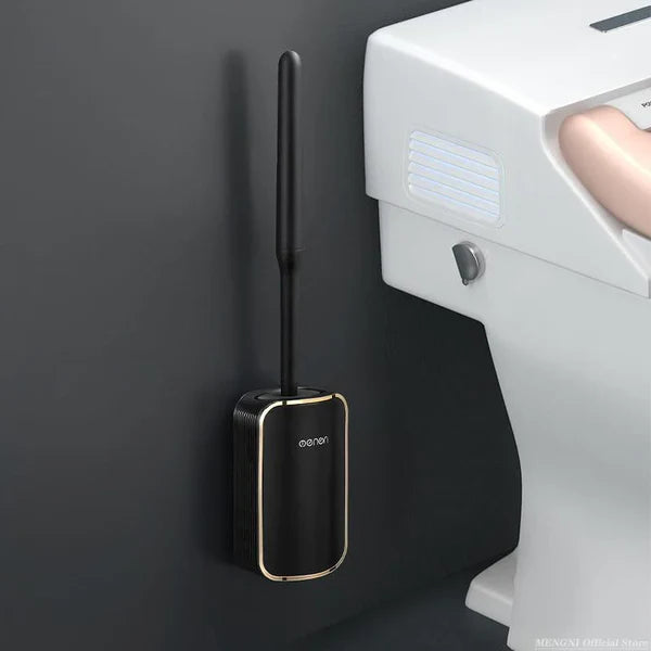 Escova Sanitária de Silicone com Suporte para Banheiro KBN