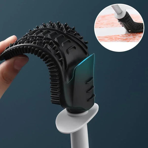 Escova Sanitária de Silicone com Suporte para Banheiro KBN