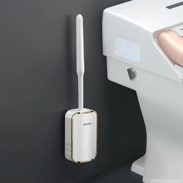 Escova Sanitária de Silicone com Suporte para Banheiro KBN