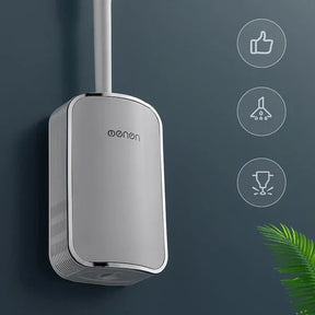Escova Sanitária de Silicone com Suporte para Banheiro KBN