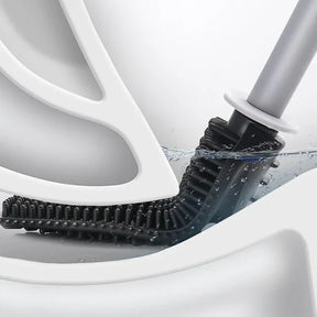 Escova Sanitária de Silicone com Suporte para Banheiro KBN
