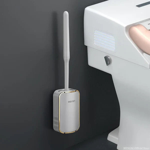 Escova Sanitária de Silicone com Suporte para Banheiro KBN