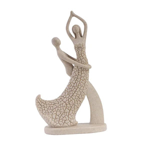 Escultura Abstrata de Casal para Mesa e Decoração Moderna KBN